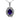 .925 Sterling Silver Diamond Accent and 9x7mm Purple Oval Amethyst Gemstone Pendant 18" Necklace (I-J Color, I1-I2 Clarity) by Infinite Jewels