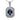 .925 Sterling Silver Blue Topaz and Diamond Accent Art Deco Style 18" Pendant Necklace (I-J Color, I1-I2 Clarity) by Infinite Jewels