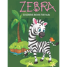 Zebra coloring book for kids: Kids coloring book with flower collection, stress remissive, and relaxation.