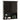 2-Door Wall Mount Bathroom Storage Cabinet with Open Shelf-Espresso