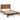 Queen Size Bed Frame Platform Slat High Headboard Bedroom with Rubber Wood Leg-Walnut
