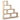 4-Tier Bookshelf Stair Bookcase with 6 Cubes Display Rack-Natural
