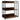 3/5-Tier Industrial Bookshelf Storage Shelf Display Rack with Adjustable Shelves-3-Tier