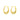 Gold 8 Liner Diamond Cut Hoop Earrings