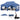 10 x 20 FT Pop up Canopy with 6 Sidewalls and Windows and Carrying Bag for Party Wedding Picnic-Blue