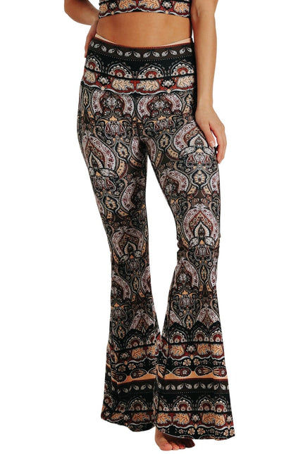 Espresso Yourself Printed Bell Bottoms by Yoga Democracy