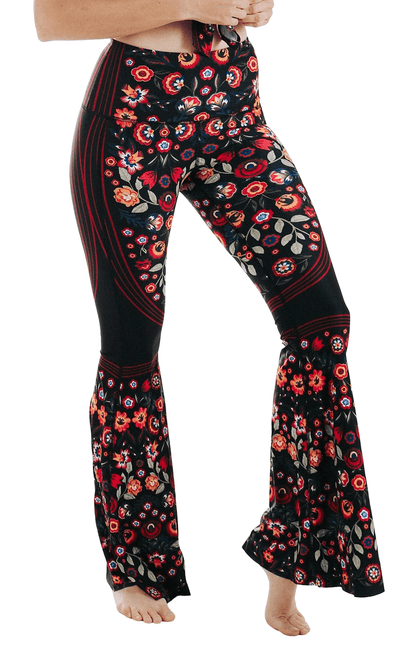 Folklore Printed Bell Bottoms by Yoga Democracy