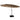 15 Feet Double-Sided Twin Patio Umbrella with Crank and Base-Brown