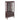 Curio cabinet lighting glass cabinet with adjustable glass frame, 2 doors and 1 drawer with light bulb, dark cherry color