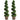 2 Pieces 4 Feet Artificial Décor Green Boxwood Spiral Tree Set