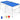 60 Inch Portable Tennis Ping Pong Folding Table with Accessories-Blue