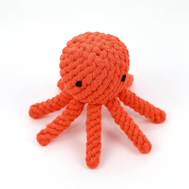 Ollie the Octopus Rope Toy by Knotty Pawz