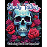 Skull Tattoos and Roses coloring book for inmates