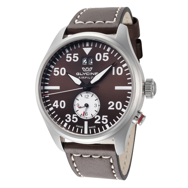 Glycine Men's GL0452 Airpilot Dual Time 44mm Quartz Watch by Steals
