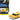 Gene Winfield’s 1961 Cadillac Maybelline Yellow Metallic with White Stripes 1/64 Diecast Model Car by Muscle Machines