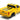 1993 Chevrolet 454 SS Pickup Truck Yellow with Black Stripes 1/64 Diecast Model Car by Muscle Machines