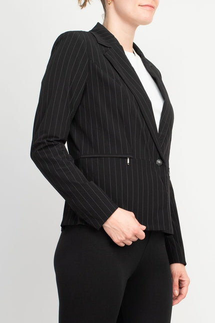 Peace of Cloth Nylon Black Blazer by Curated Brands