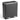 16 Gallon Dual Step Trash Can-Black