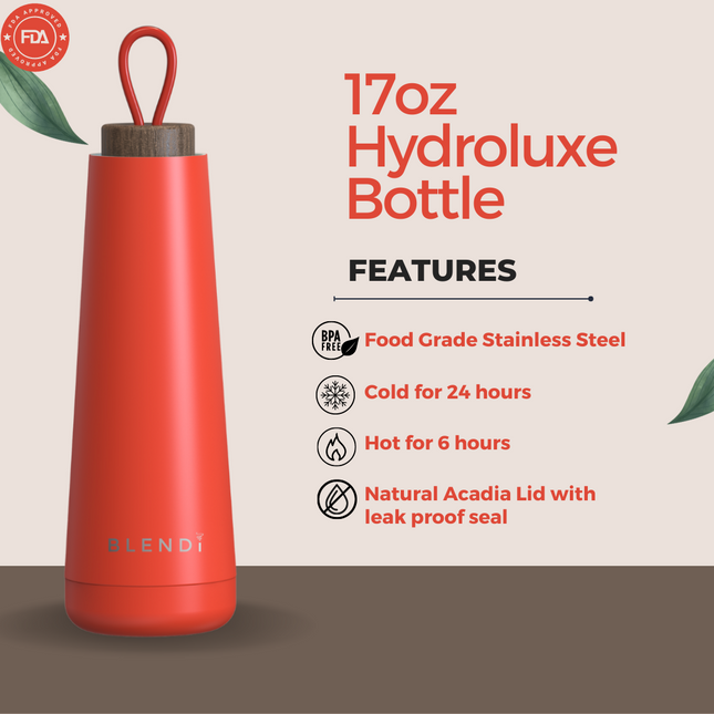 Hydroluxe Tumbler Water Bottle 17oz by BLENDi