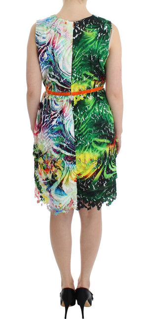 Multicolor Organza Sheath Dress by Faz