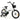 18 Feet Kids Bike with Removable Training Wheels-Black & White