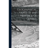 Geographical Names of the Province of Quebec