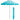 6.5 Feet Beach Umbrella with Sun Shade and Carry Bag without Weight Base-Blue