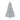 7.5 Ft Hinged Unlit Artificial Silver Tinsel Christmas Tree