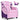 Kids Leather Recliner Chair with Side Pockets-Pink