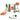 6 in 1 Toddler Slide and Swing Set with Ball Games-Orange