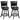 2 Pieces 24 Inches Swivel Counter Stool Dining Chair Upholstered Seat-Black