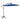 10 Feet Offset Umbrella with 8 Ribs Cantilever and Cross Base-Blue
