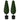 2 Pack 3 Feet Artificial Tower UV Resistant Indoor Outdoor Topiary Tree
