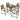 5 Pieces Outdoor Rattan Bistro Bar Stool Table Set with Cushions