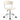 Computer Desk Chair Adjustable Sherpa Office Chair Swivel Vanity Chair-White
