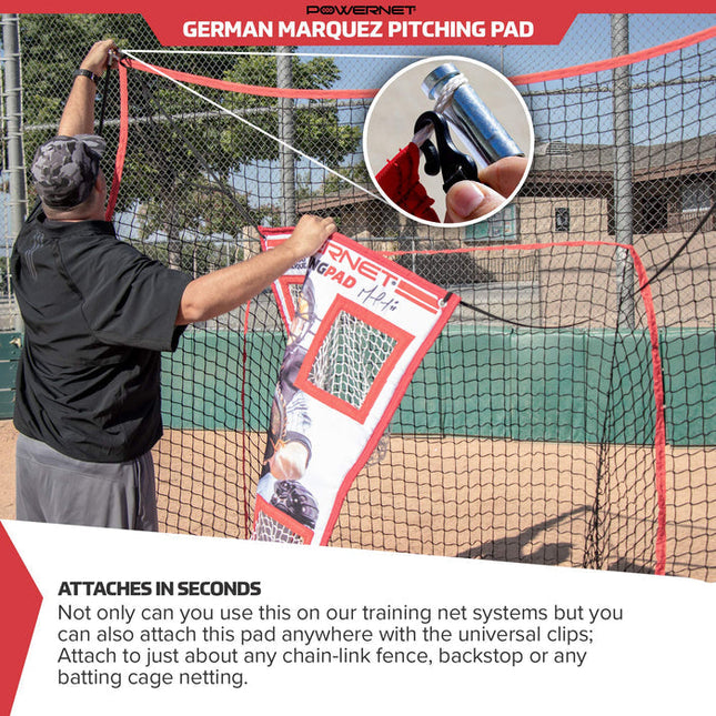 PowerNet German Marquez Pitching Pad Trainer for All Ages & Pocket Design (1147) by Jupiter Gear