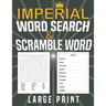 Imperial Word search and Scramble word large print: puzzles Word search grid with 1200 Words for searching and scrambled word, Gift for adults or teen