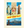 Vintage Lined Notebook Scenes, Greetings from New York City