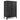 2-Door Freee-Standing Bathroom Cabinet with Shelf-Black