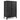 2-Door Freee-Standing Bathroom Cabinet with Shelf-Black
