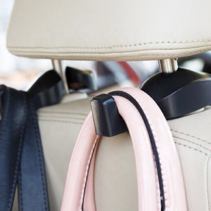 2 Pcs Car Seat Headrest Hook Backseat Purse Hanger Bag Cloth Hanging Holder US by Plugsus Home Furniture