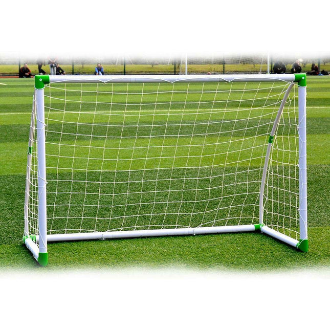 (2) Set of Soccer Goal 6' x 4' Football W/Net Straps, Anchor Ball Training Sets by Plugsus Home Furniture