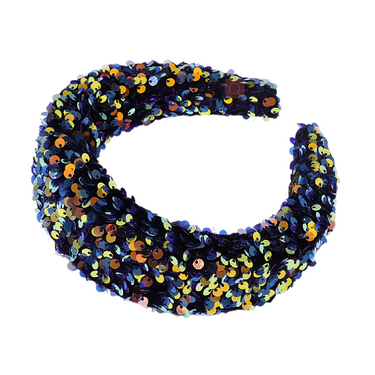 Sequin sponge wide edge headband