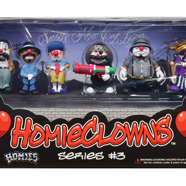 "HomieClowns" Series 3 2-Inch Figures Set of 6 Pieces by Homies