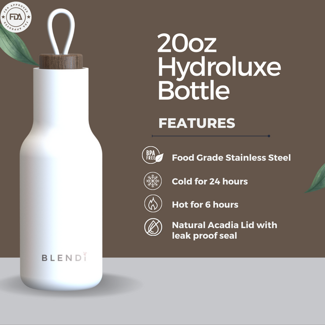 Hydroluxe Tumbler Water Bottle 20oz by BLENDi
