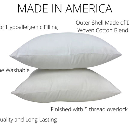 20x10 or 10x20 | Indoor Outdoor Down Alternative Hypoallergenic Polyester Pillow Insert | Quality Insert | Throw Pillow Insert | Pillow Form by UniikPillows