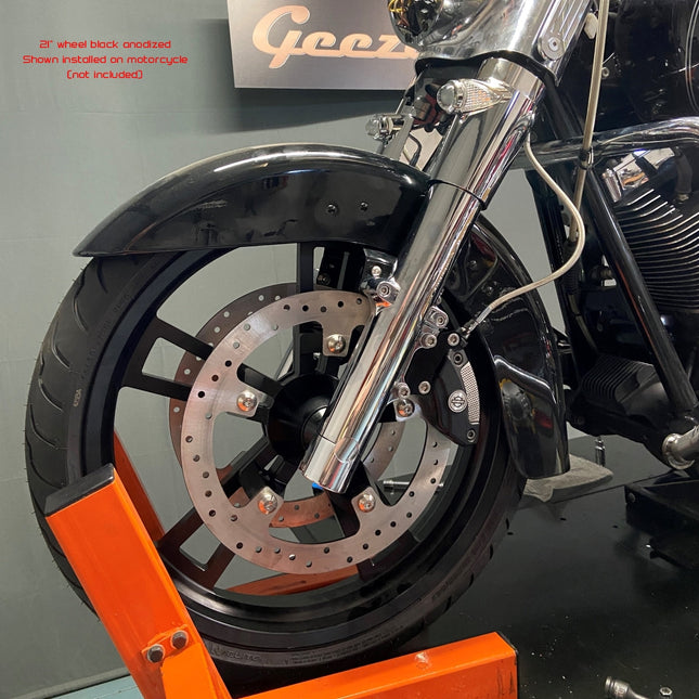 19-inch or 21-inch Front Wheel Enforcer Style with 14-inch Brake Rotor by GeezerEngineering LLC