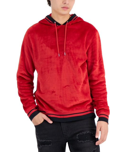 Inc International Concepts Mens RegularFit Ribbed Velour Hoodie Created for Macys by Steals