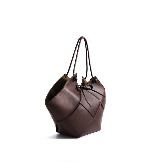 Taylor Contexture Leather Bag, Chocolate by Bob Oré