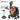 2400 PSI Electric Pressure Washer with 4 Universal Wheels-Orange